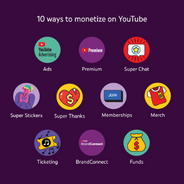 10 cách kiếm tiền trên YouTube